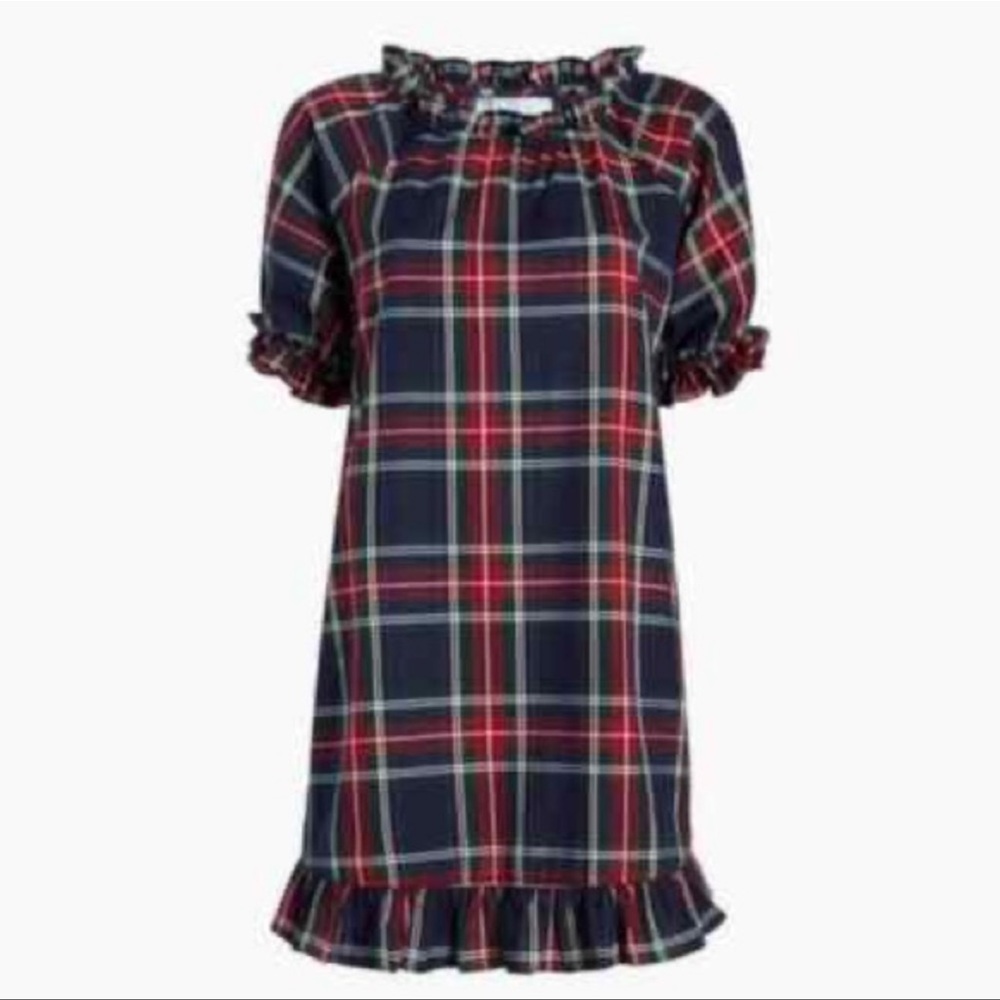 Hill House Home Navy Tartan Katherine XL EUC